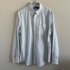 Nautica Button Down Shirt Long Sleeve 100% Cotton Large